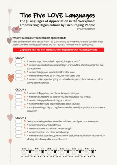 The 5 Love Languages at the Workplace - Buddhist Gem Fellowship