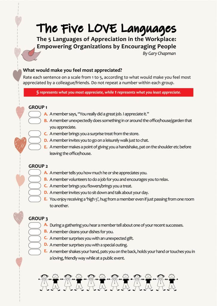 The 5 Love Languages at the Workplace Buddhist Gem Fellowship