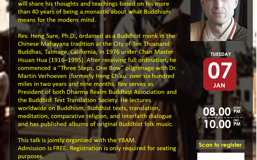 50 Years of Dharma in the West: Buddhism for the Modern Mind with Reverend Heng Sure