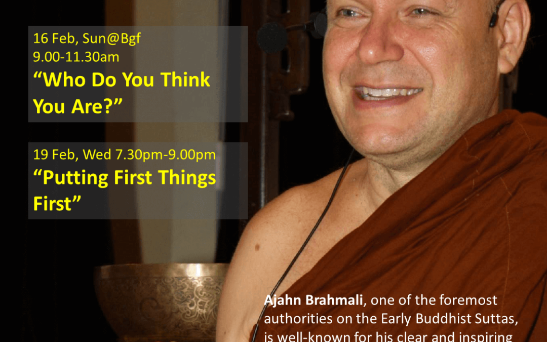 Evening Talk – Ajahn Brahmali – Putting First Things First