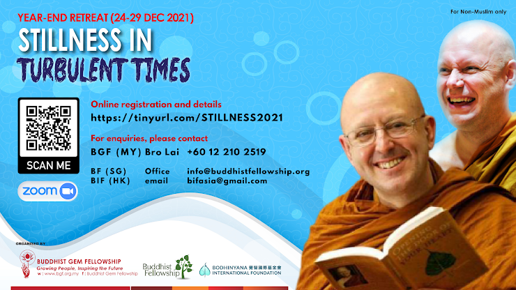 Meditation and Sutta Online Retreat – Stillness in Turbulent Times with Ajahn Brahm and Ajahn Brahmali